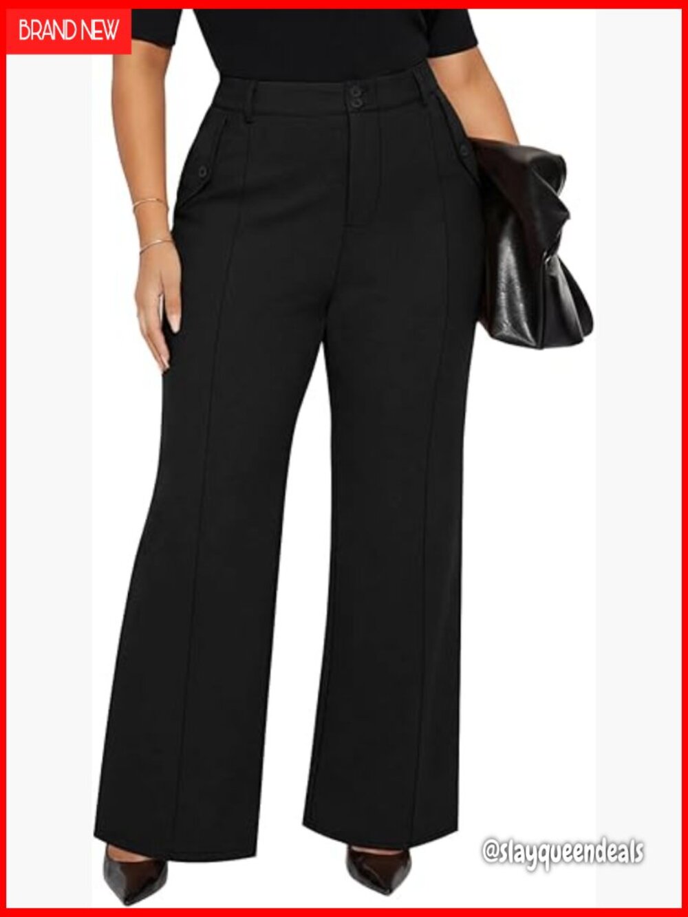 Plus Size Wide Leg Dress Pants for Work